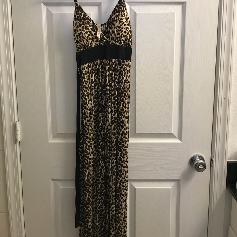 Cheetah Print Maxi Dress